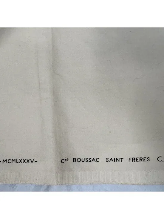 Vintage Fabric 55”x56” Nakai Romanex de Boussac Bernard Botanical 1985 France - Picture 13 of 16